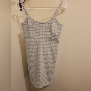 Hollister Gray Plaid Mini Dress